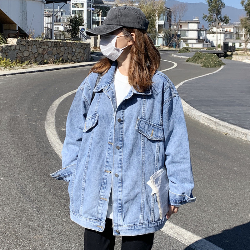 Damen Oversize-Jeansjacke Drune