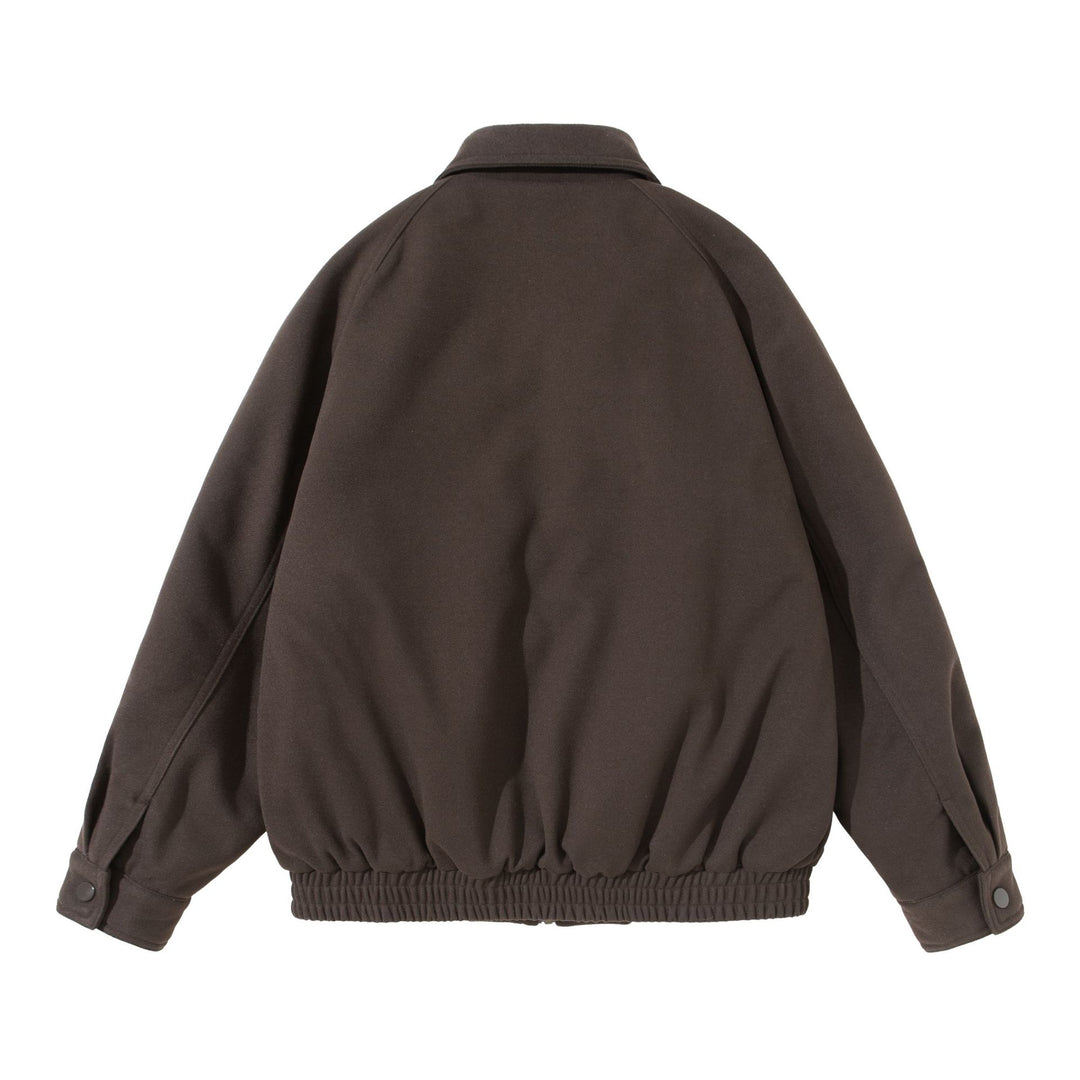 Unisex Boxy‑Blouson mit überlappender Frontpasse und elastischem Saum Drune