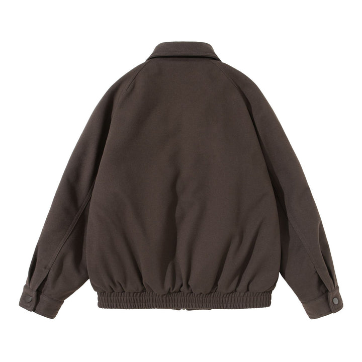 Unisex Boxy‑Blouson mit überlappender Frontpasse und elastischem Saum Drune