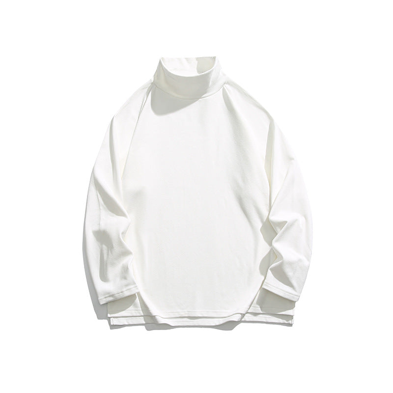 Unisex Oversize-Rollkragen-Sweatshirt aus weichem Baumwollmix mit Raglanärmeln Drune