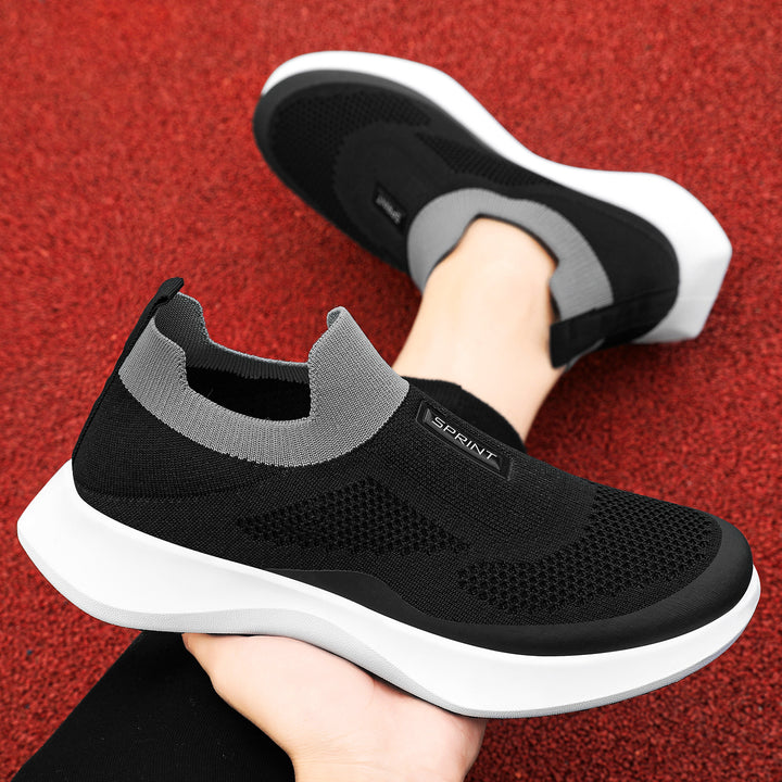 Damen nan leichter Strick-Slip-On Sneaker mit sockenähnlichem Schaft, elastischem Einstieg und ergonomischer Memory-Plateausohle Drune
