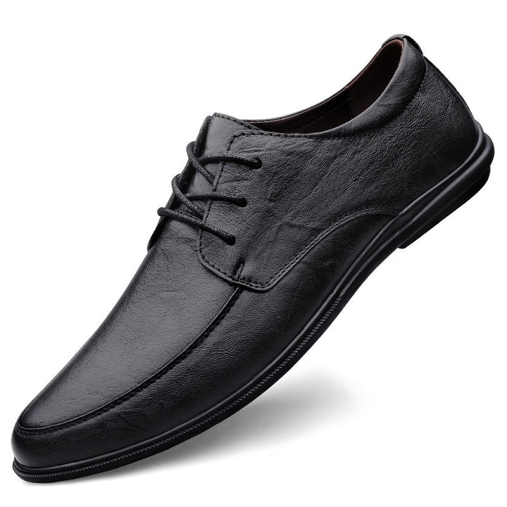 Herren Elegante Echtleder Schnürschuhe Drune