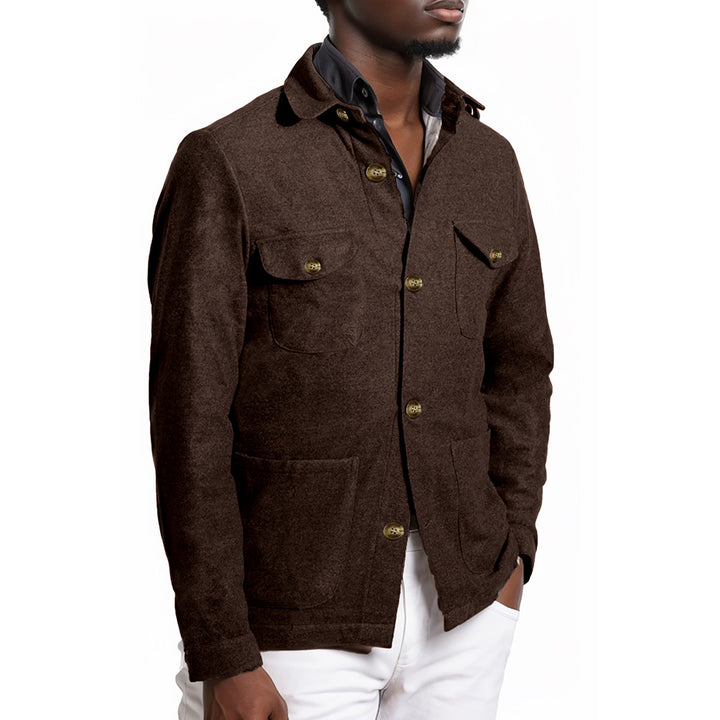Herren modische Outdoor Jacke mit praktischen Taschen Drune