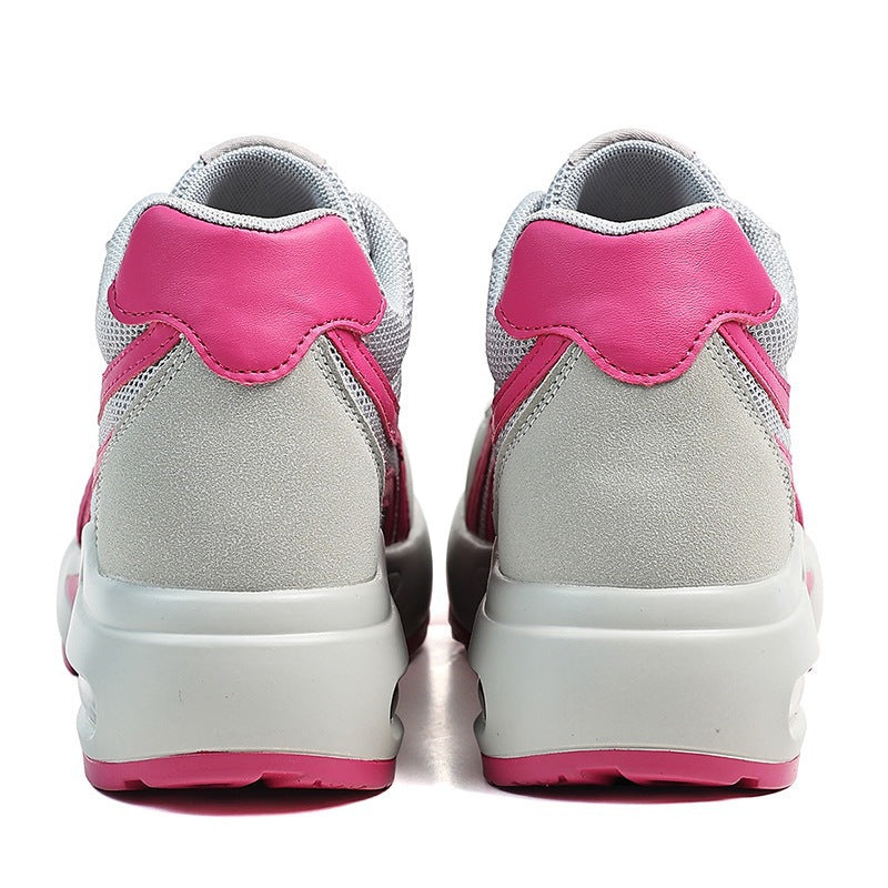 Damen Modische Plateau-Sneaker mit sichtbarer Luftkammer und atmungsaktivem Mesh-Obermaterial Drune