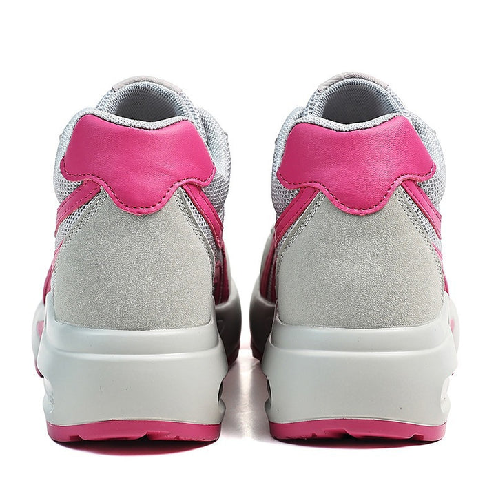 Damen Modische Plateau-Sneaker mit sichtbarer Luftkammer und atmungsaktivem Mesh-Obermaterial Drune