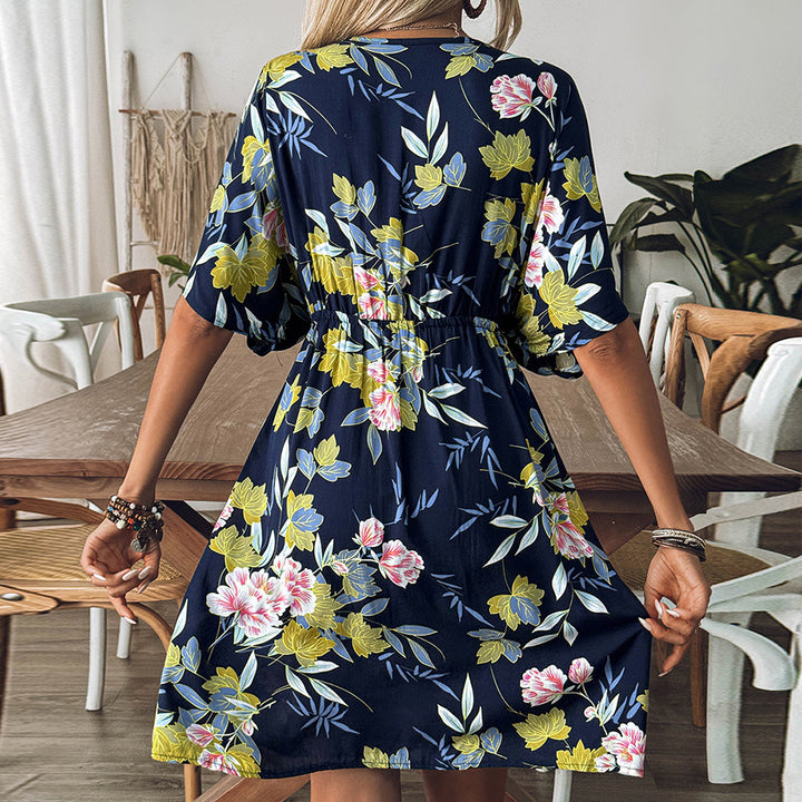 Damen Strandtunika mit floralen Details und raffiniertem Schnitt Drune