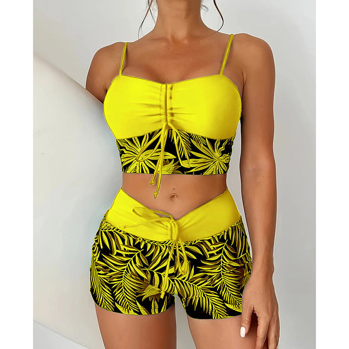 Damen Sportliches Bikini-Top mit Shorts Drune