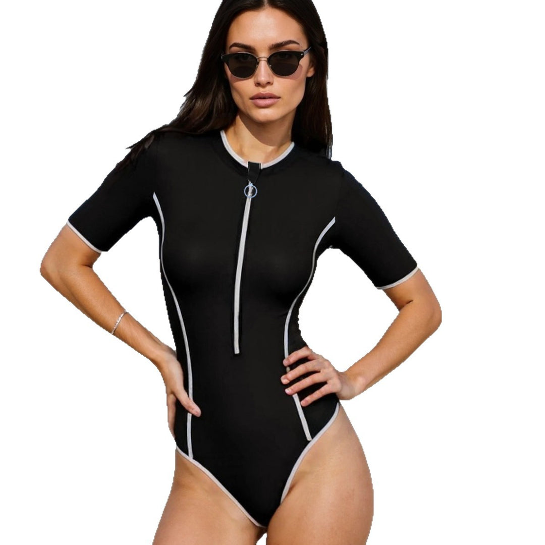 Damen Funktioneller Langarm-Surfsuit mit hohem Beinanschnitt Drune