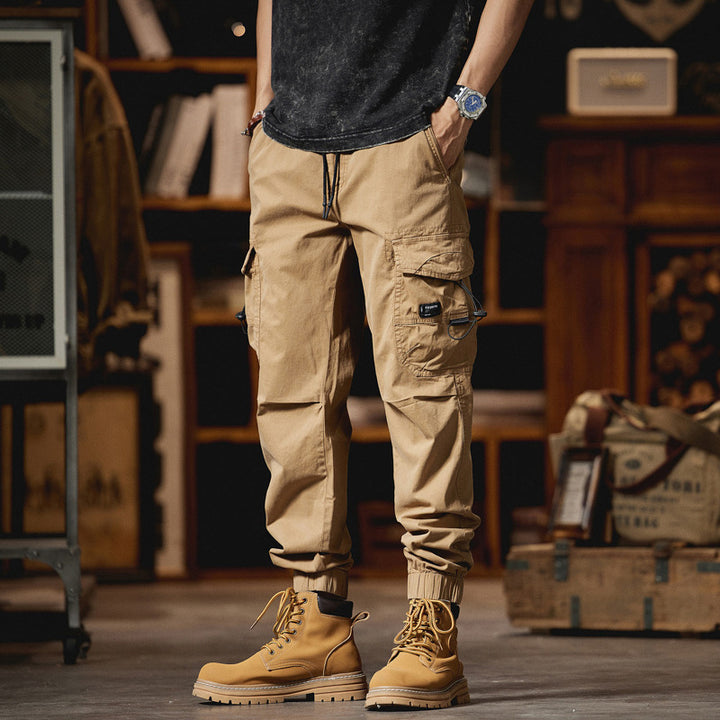 Herren Utility-Cargo-Joggerhose mit elastischem Komfortbund und Multifunktions-Taschen Drune