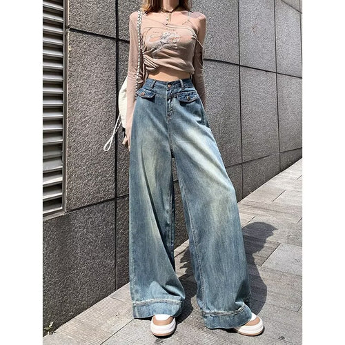 Damen weite Jeanshose Drune