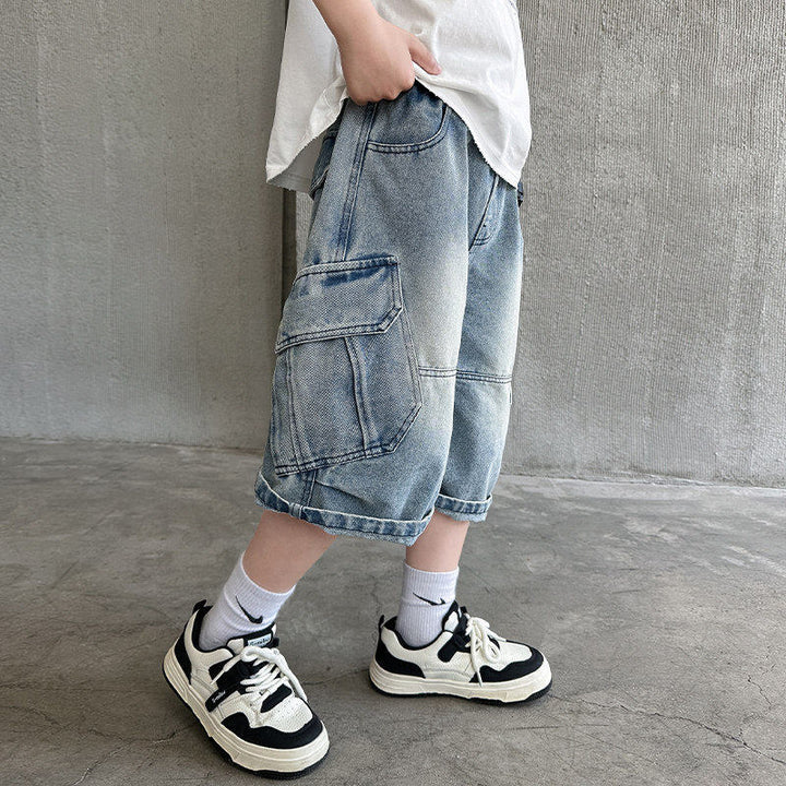 Unisex modische Cargo-Shorts mit Taschen Drune