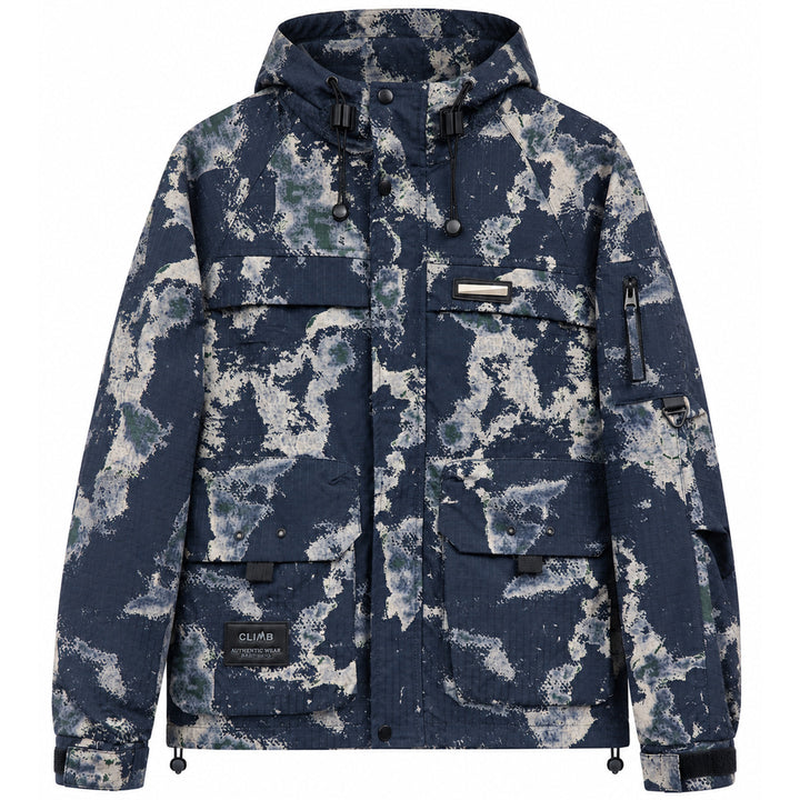 Herren Funktionale Outdoor-Jacke mit hohem Kragen Drune