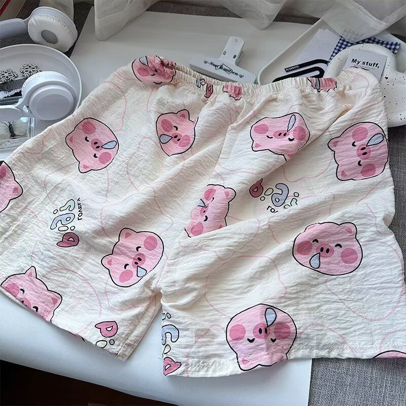 Damen gemütlicher Schlafanzug mit verspieltem Design Drune