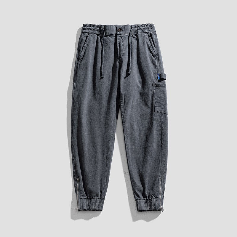 Herren Cargo-Jogginghose im Utility-Look mit elastischem Tunnelzugbund und verstärkten Pattentaschen Drune