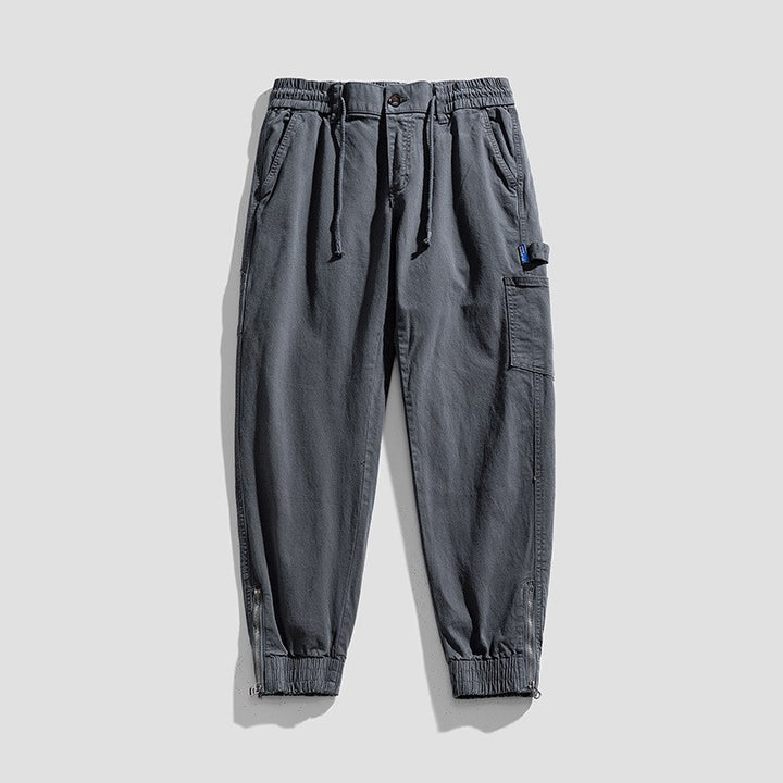 Herren Cargo-Jogginghose im Utility-Look mit elastischem Tunnelzugbund und verstärkten Pattentaschen Drune