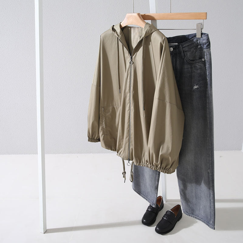 Damen Modische und lässige Übergangsjacke Drune