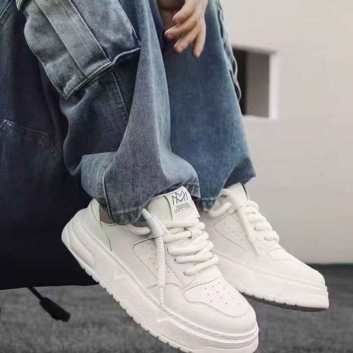 Damen modische Plattform Sneakers mit hochwertigem Obermaterial und extrafester Sohle Drune