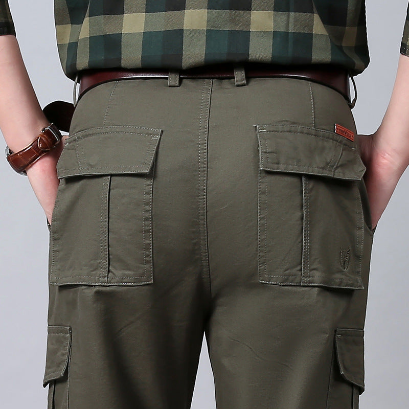 Herren Cargohose mit mehrfachen Klappentaschen und robustem Baumwollmix Drune