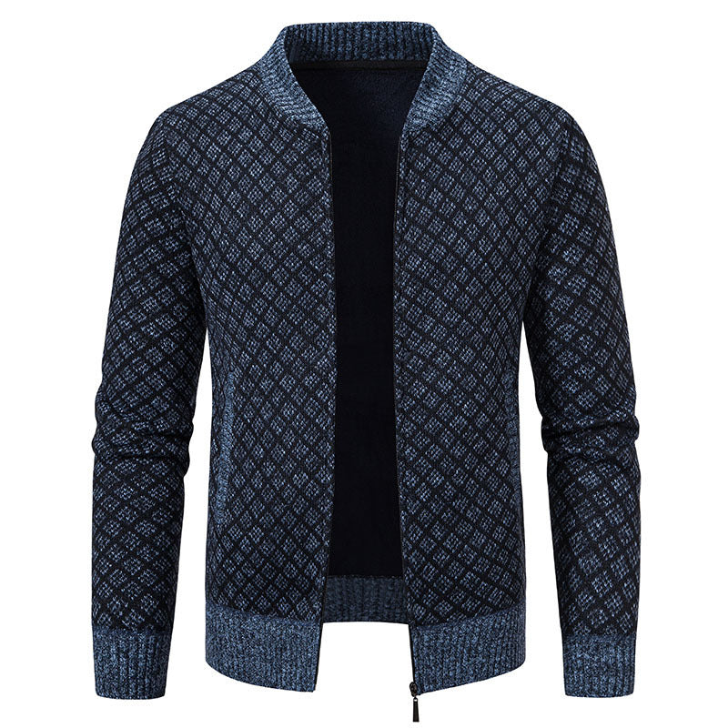 Herren modischer Strickblazer mit feinem Strukturmuster Drune