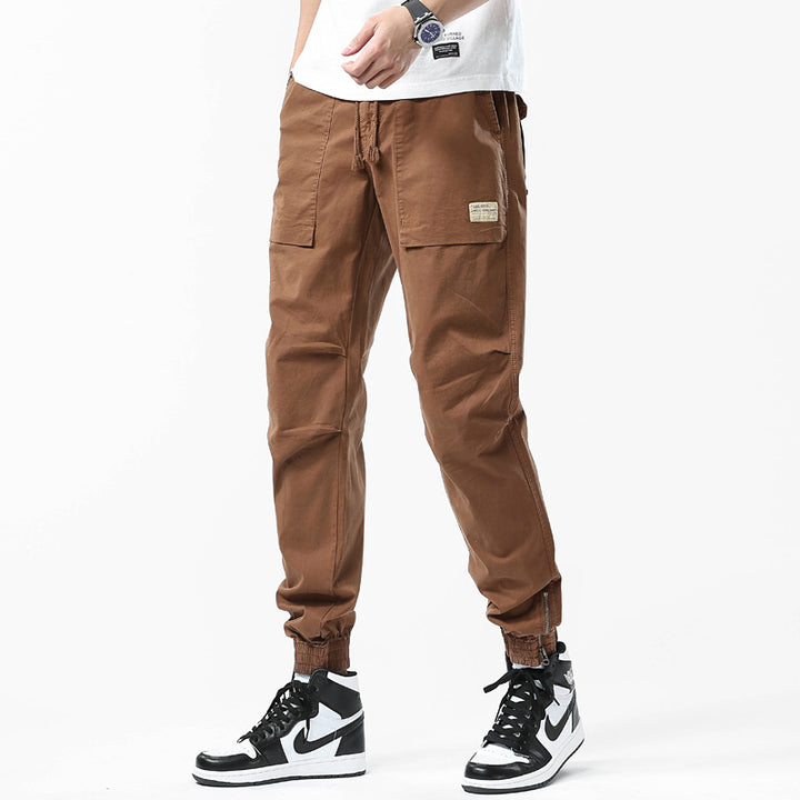 Herren Utility-Joggerhose im Tapered-Cut mit großen Klappfächern und elastischem Knöchelabschluss Drune