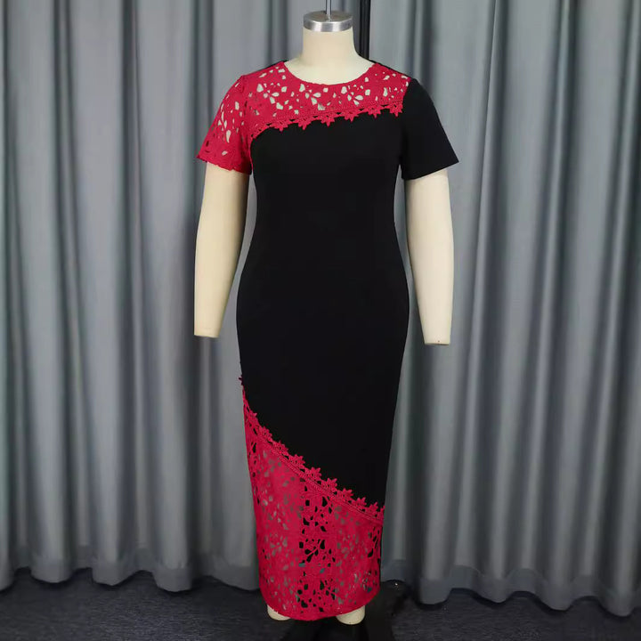 Damen elegantes Spitzenkleid mit modernen Akzenten Drune