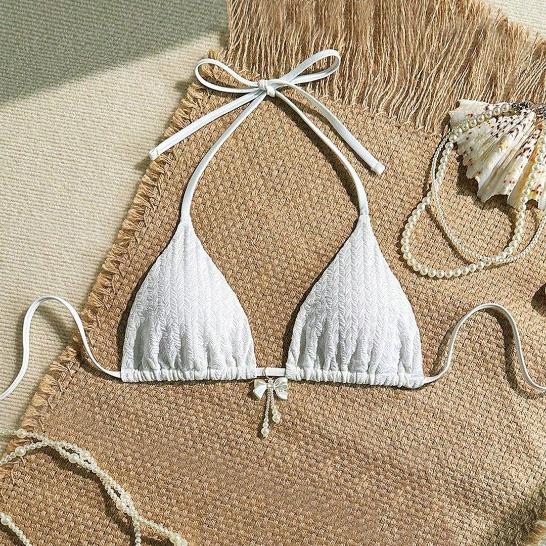 Damen Dreiecksbikini mit zarten Texturen Drune