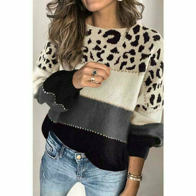 Drune | Pullover mit Leoparden Print