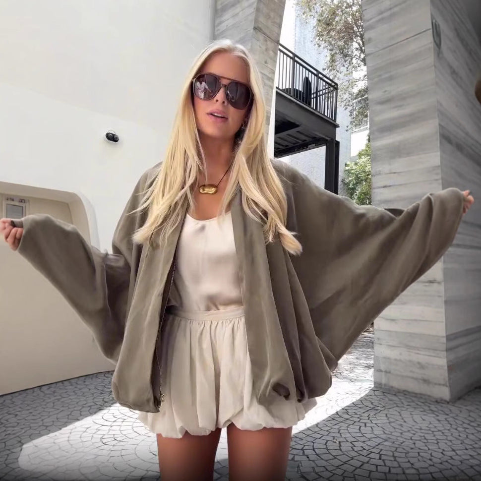 Damen lässiger Oversized Pullover Drune