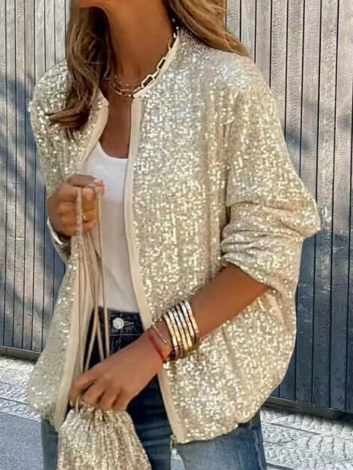 Damen Paillettenjacke im modernen Schnitt Drune
