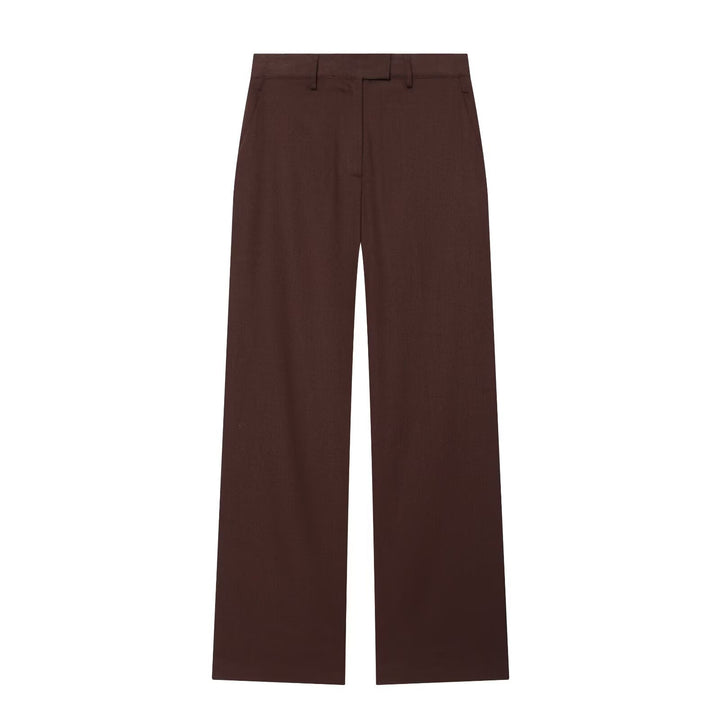 Damen Doppelreiher-Blazer und High-Waist-Hose im Tailored-Set Drune