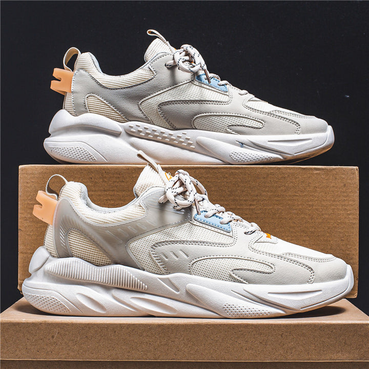 Herren Voluminöser Low-Top Sneaker mit sculpted Komfortsohle und Mesh‑Velours‑Overlays Drune