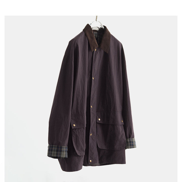 Damen Urbane Utility-Jacke mit hohem Kragen Drune