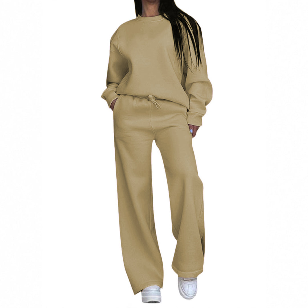 Damen nan lässiges Oversize Sweatshirt und weite Jogginghose Set Drune
