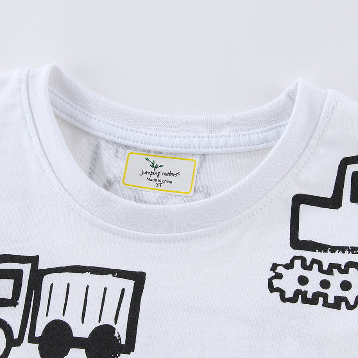 Jungen T-Shirt mit lustigem Baustellenmotiv Drune