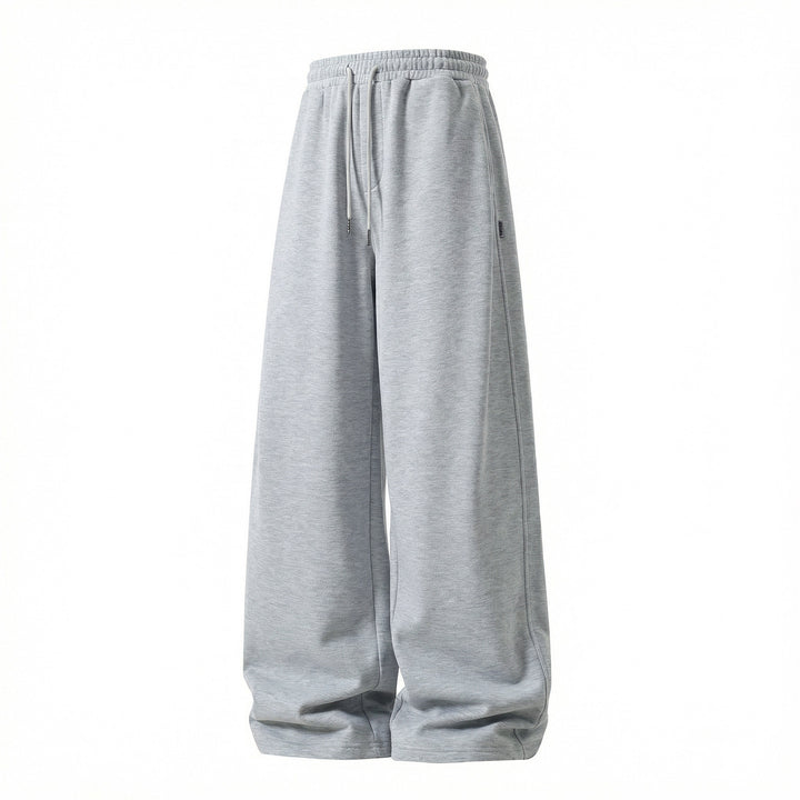Unisex Ultrabreite French‑Terry‑Sweathose im Palazzo‑Schnitt mit elastischem Kordbund und Seitennahtdetail Drune