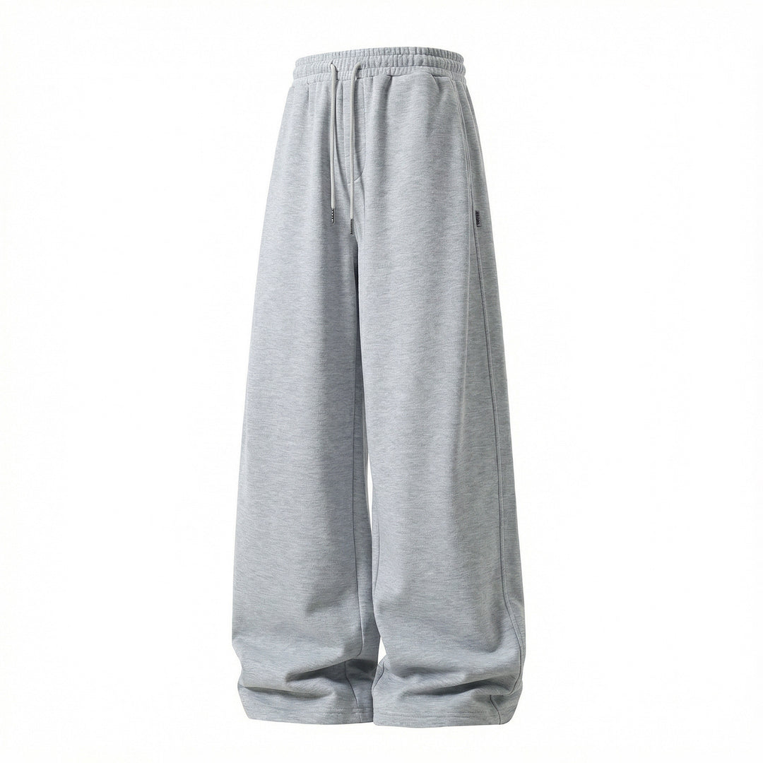Unisex Weite Palazzo-Sweathose aus French-Terry mit elastischem Kordelbund und Eingrifftaschen Drune