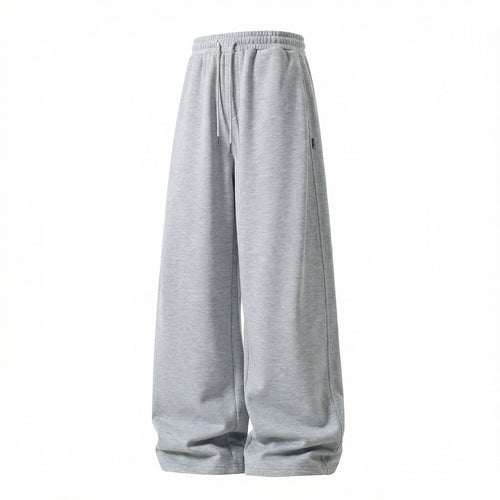 Unisex Weite Palazzo-Sweathose aus French-Terry mit elastischem Kordelbund und Eingrifftaschen Drune
