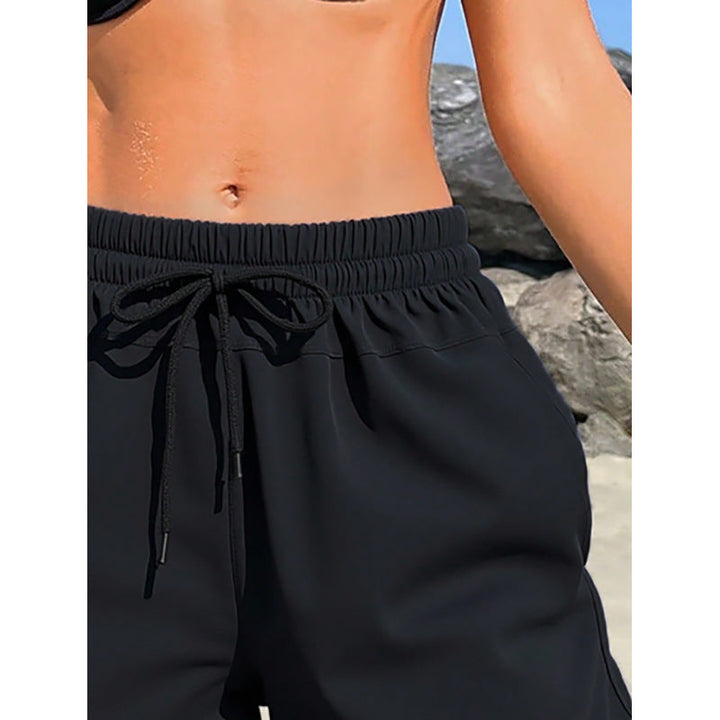Damen Sportliche Badeshorts mit elastischem Bund und praktischen Taschen Drune