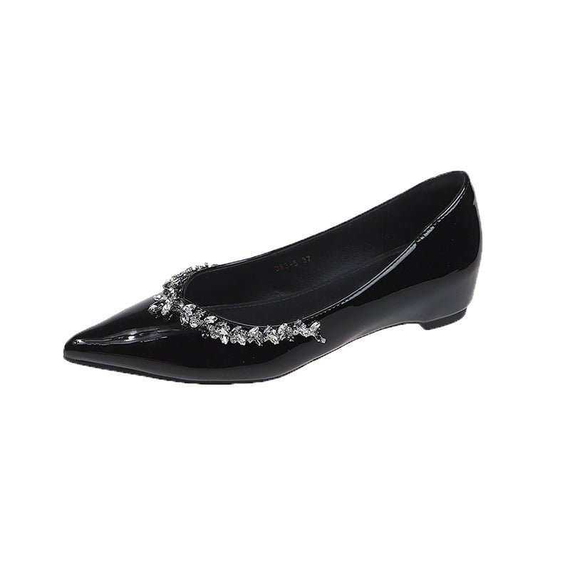 Damen elegante verarbeitete spitze Ballerinas Drune