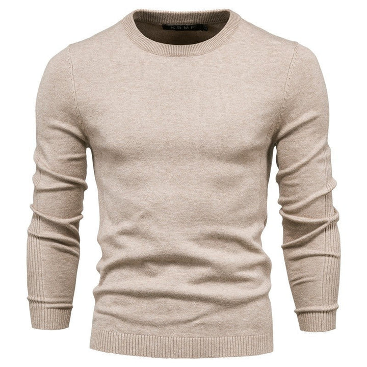 Herren Rundhals Pullover aus hochwertiger Baumwolle Drune