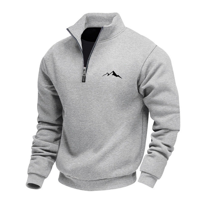 Herren Sweatshirt mit kurzem Reißverschluss Drune
