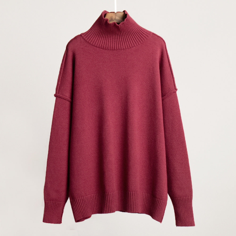 Damen Modischer Rollkragenpullover Drune