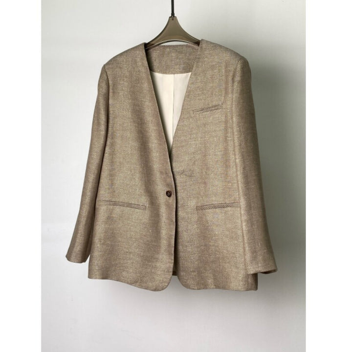 Damen Eleganter Blazer mit weichem Stoff Drune