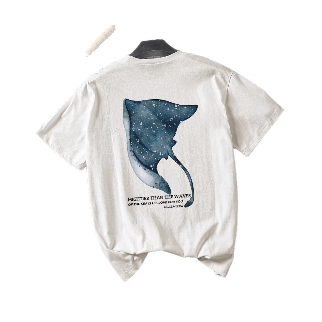 Damen T-Shirt mit kreativem Motiv und inspirierendem Schriftzug Drune