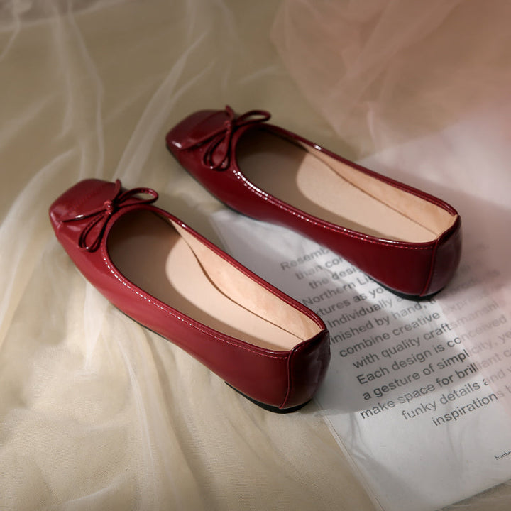 Damen Ballerinas mit zartem Schleifendetail und weichem Innenfutter Drune