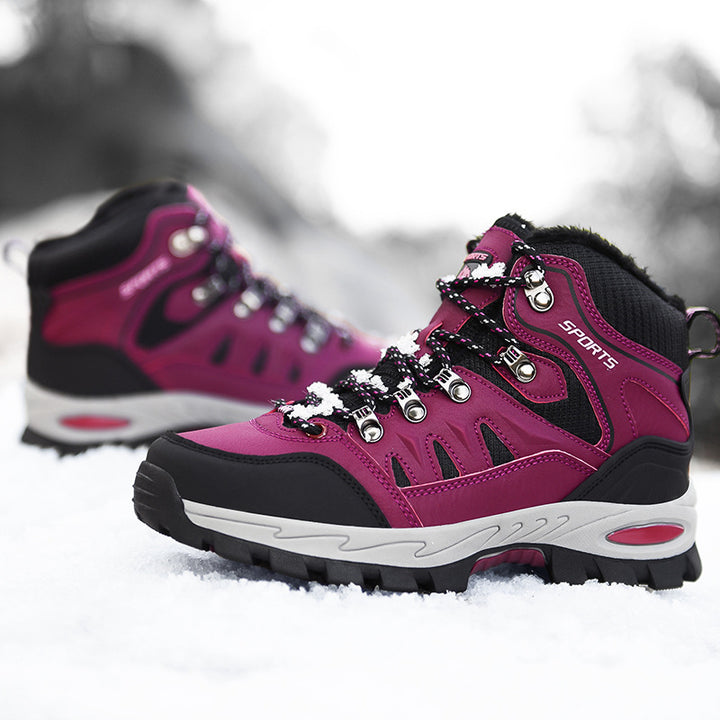 Damen Gefütterte wasserdichte Trekkingstiefelette mit Thermofutter und griffiger Profilsohle Drune