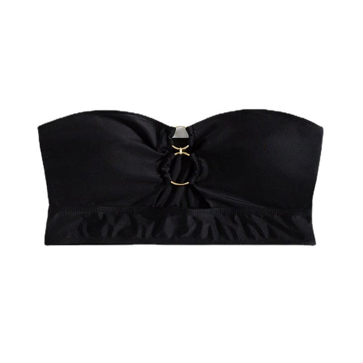 Damen Bandeau-Bikinioberteil mit dekorativen Ringakzenten Drune