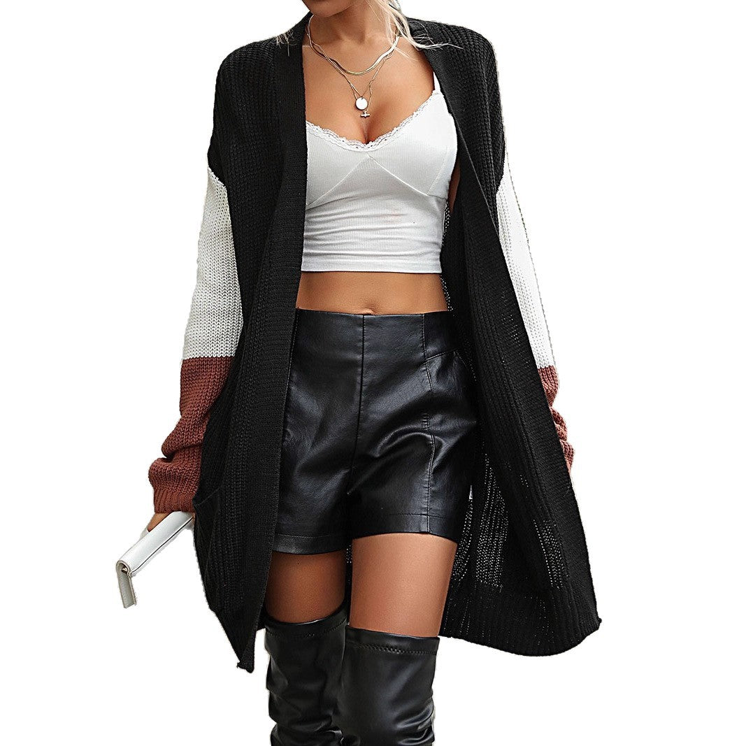 Damen Eleganter Strick-Cardigan mit lockeren Ärmeln Drune