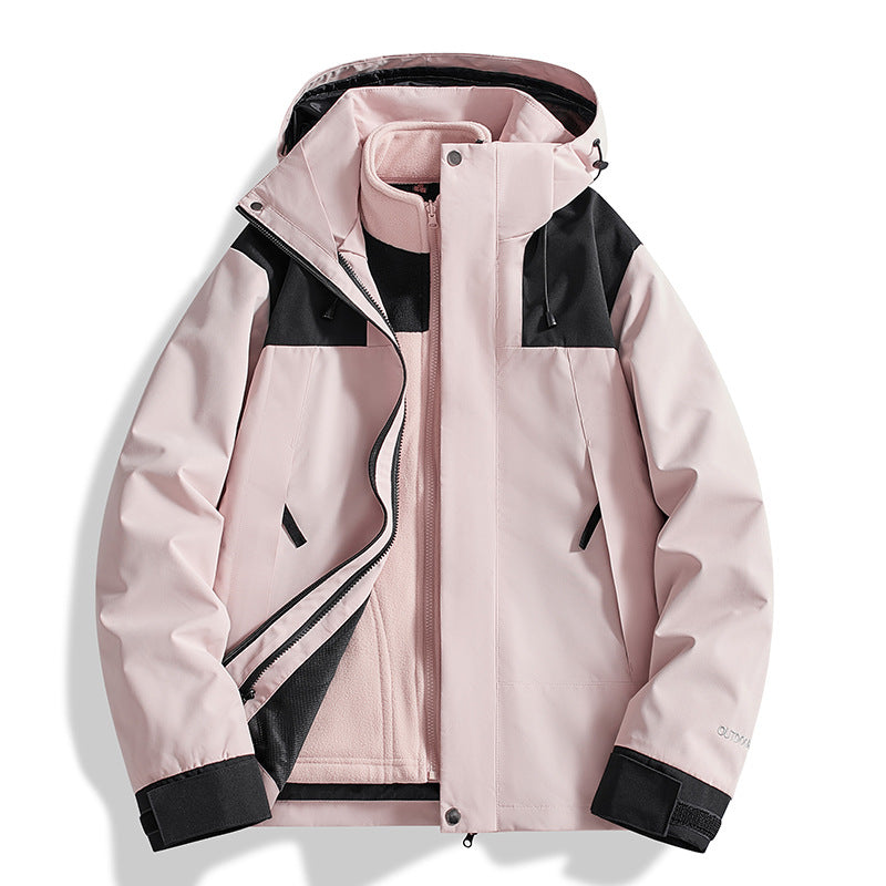 Damen Vielseitige Outdoorjacke mit abnehmbarer Fleece-Innenjacke und wasserdichter Membran Drune