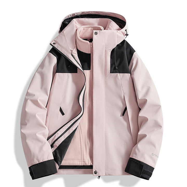 Damen Vielseitige Outdoorjacke mit abnehmbarer Fleece-Innenjacke und wasserdichter Membran Drune